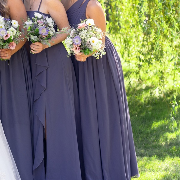 Azazie Molly Dress in Stormy - Picture 5 of 15